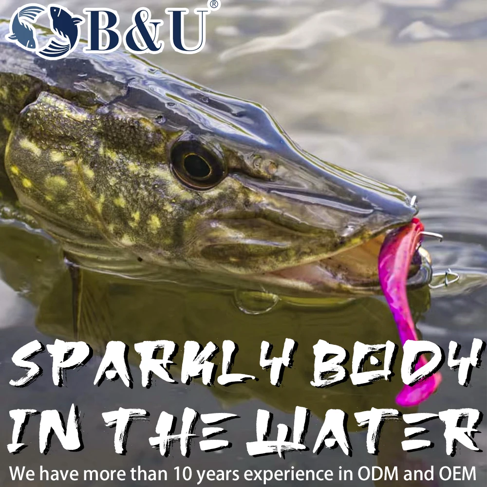 B & U 50mm 70mm Señuelos de Pesca Easy Shiner Wobblers Pesca de Carpa Señuelos blandos Cebos de plástico Artificial de silicona - imagen 3