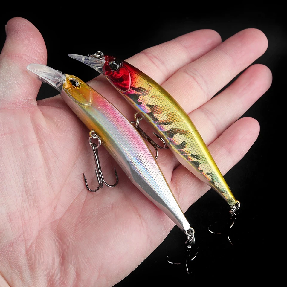 WALK FISH-señuelo de pesca flotante, pececillo, 85mm, 8g, ojos 3D, Crankbait Wobblers, cebo duro Artificial, Lucio, Jerkbait, aparejos de pesca - imagen 5