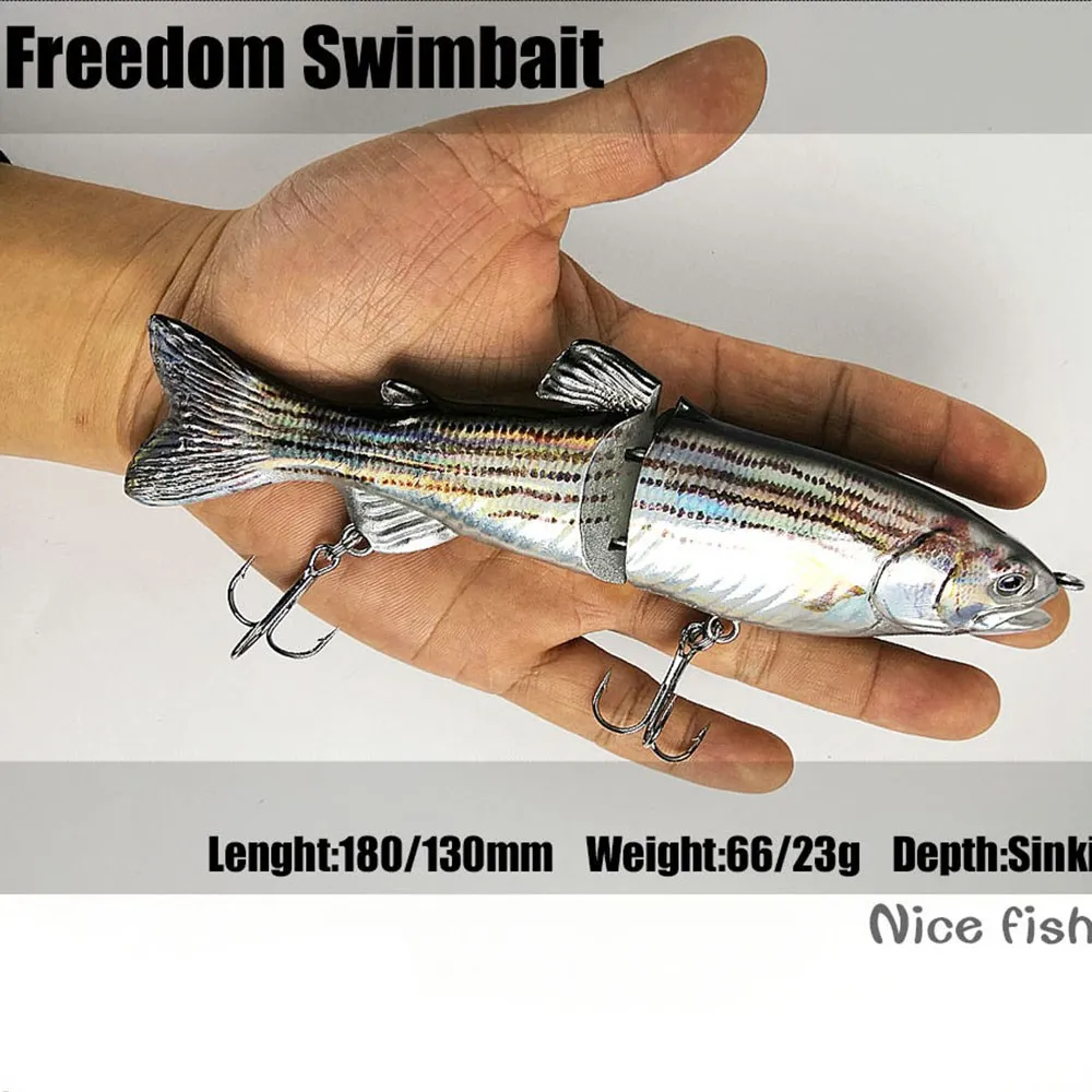 Castfanatic 66/23g 2 secciones señuelo de pesca en mar profundo Swimbaits Minnow cebo duro Artificial para aparejos de carpa Lucio Trolling Big Game Fish - imagen 2
