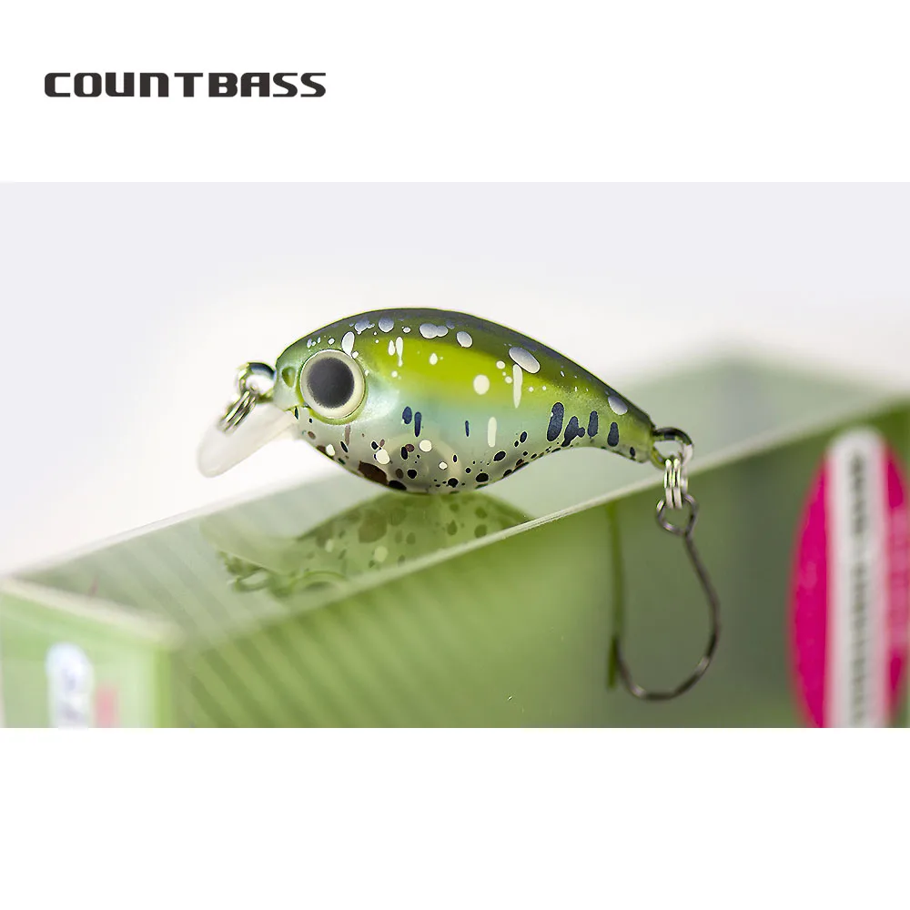 COUNTBASS 28mm 1,7g Crankbaits plástico duro pesca Wobblers trucha perca señuelo de pescador - imagen 5