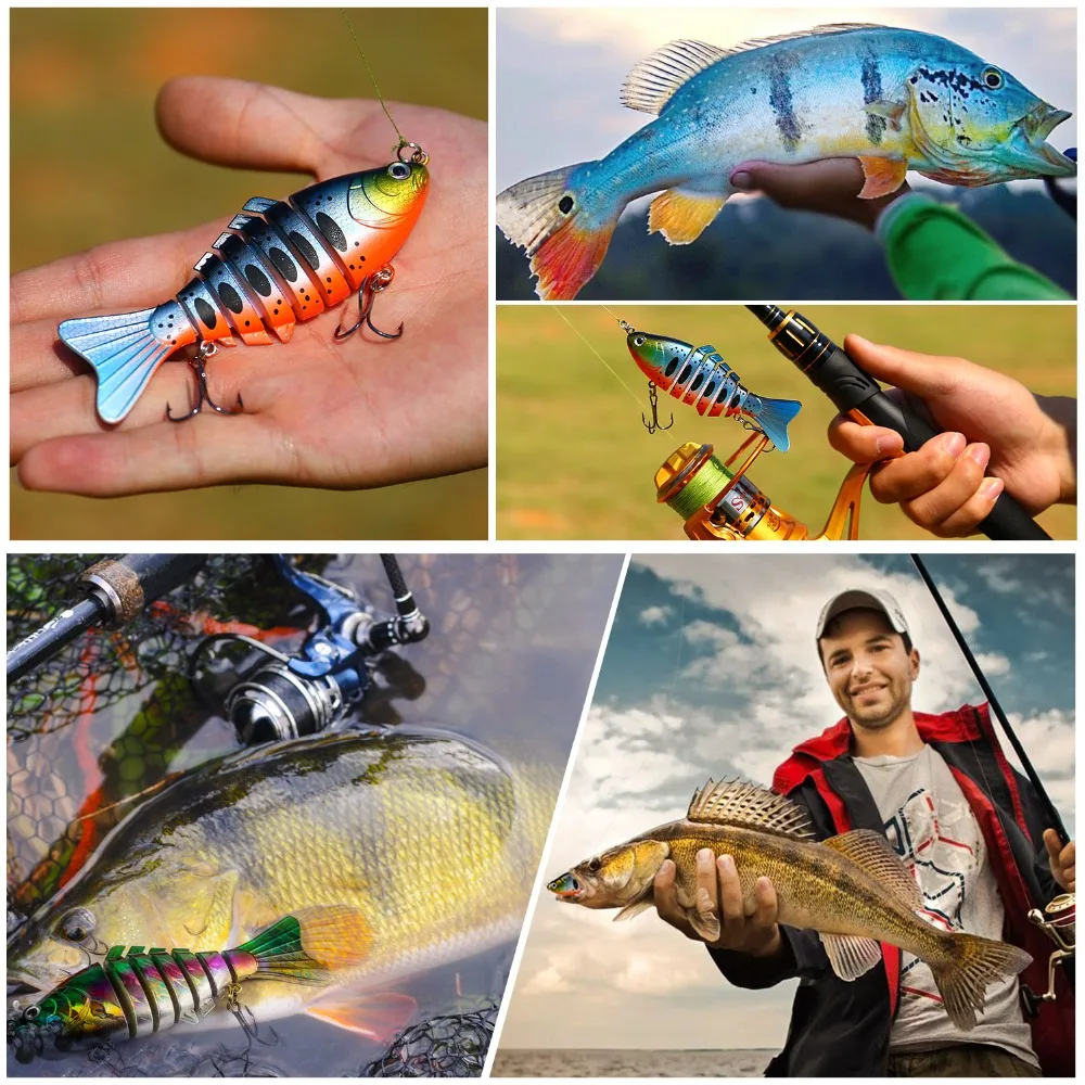 Sougayilang-señuelo de Pesca Artificial, aparejos de Pesca, Ojos de pez, conjunto de equipo de Pesca, 5 piezas, 16g, 10cm - imagen 5