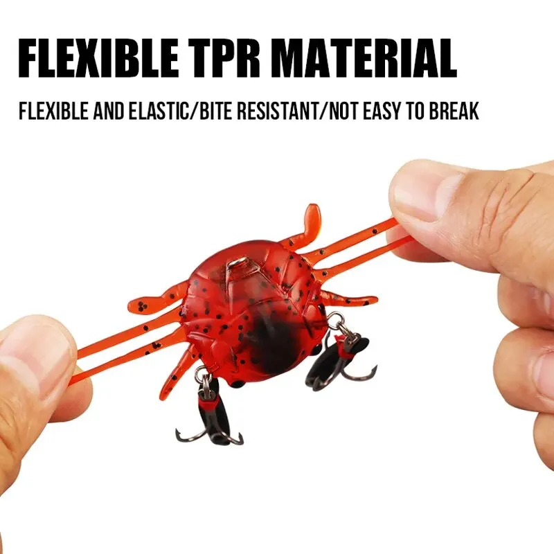 TAIYU señuelo biónico de pesca de cangrejo, cebo suave de silicona, cebos falsos para calamar, pulpo, cabeza de plantilla, aparejos de pesca en el mar, 6g, 13g - imagen 3