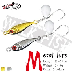 WALK FISH Cebo artificial lentejuelas giratorias – delfín galvanizado