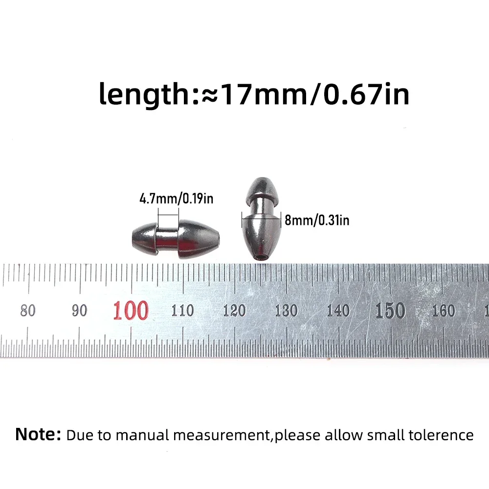Sea Witch Trolling Heads 1/8OZ for Mylar Flash Teasers Skirts Tying Copper weight Sinker Fishing Fluke Snapper Tuna Rig Making - imagen 3