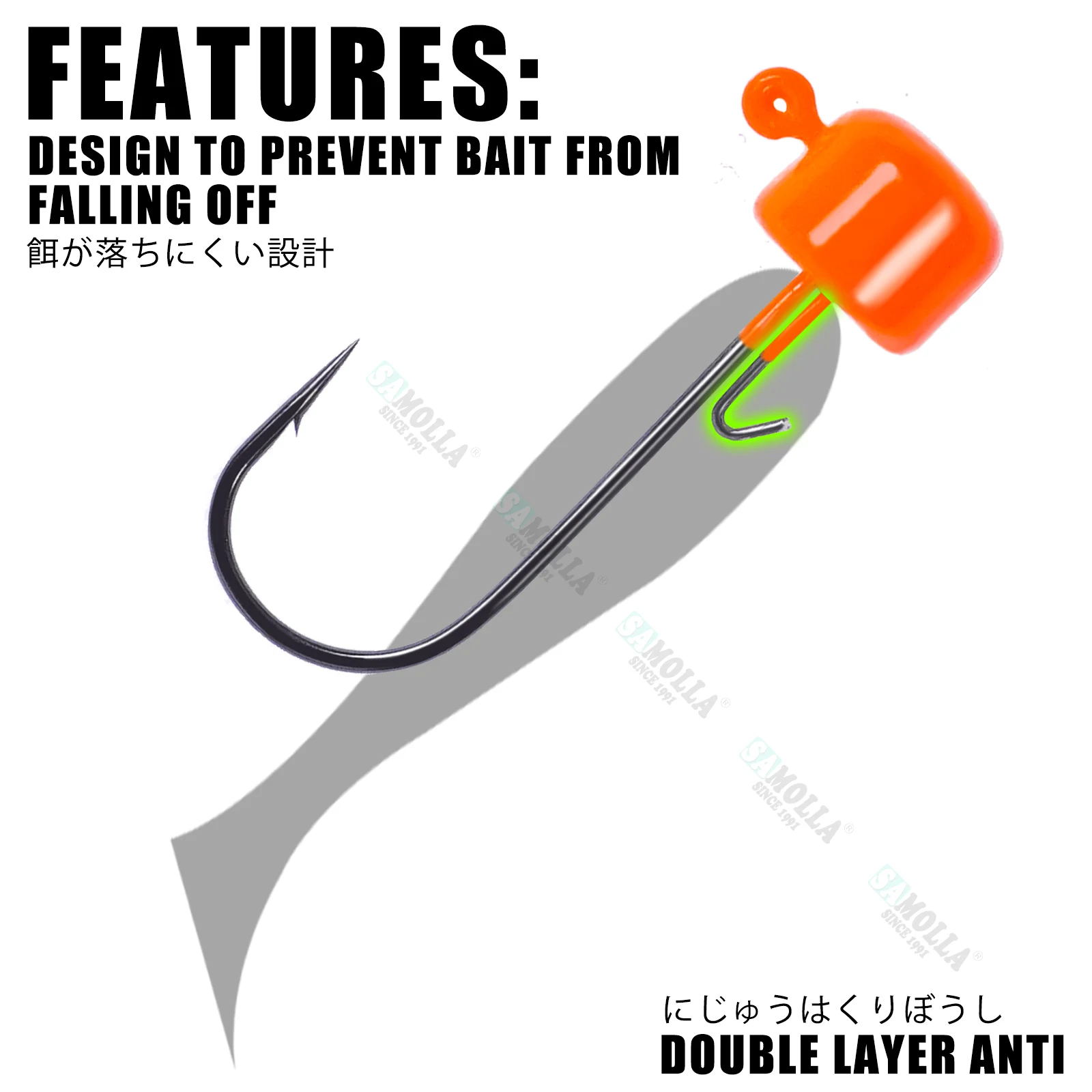 Nuevo Ned Rig Jig cabezas ganchos 1,6-5,8g BKK gancho Tumbler Ajing para señuelo de gusano suave Bass Fish Pesca Rockfish Pike trucha Accesorios - imagen 3