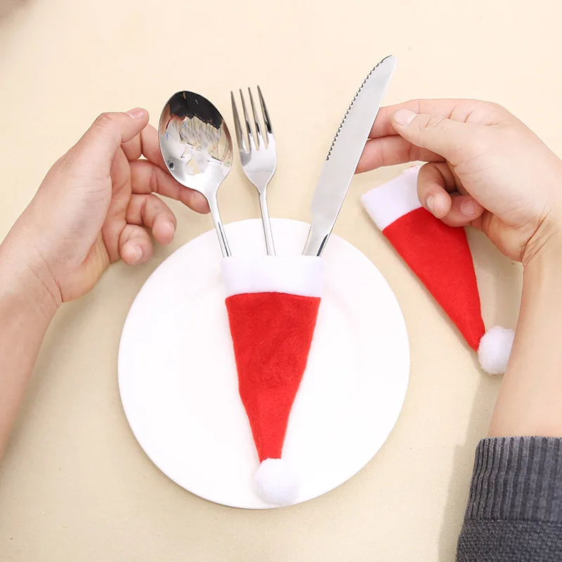 Fundas navideñas para botellas y sobres para cubiertos - imagen 2