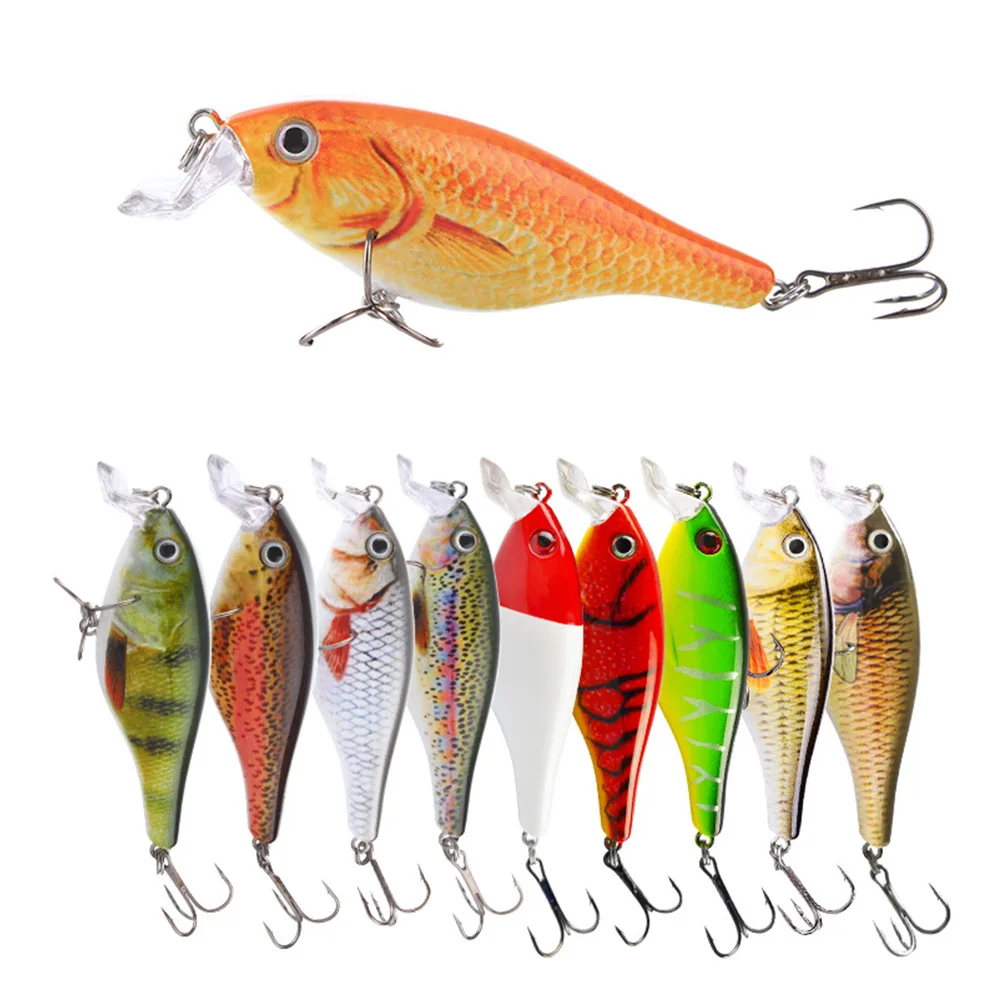Cebo de plástico duro Super Shadow Shad Crankbait, anzuelo curvo de 8cm y 12g para Pesca de piscardo, aparejos de Pesca Isca Musky Wobbler - imagen 2