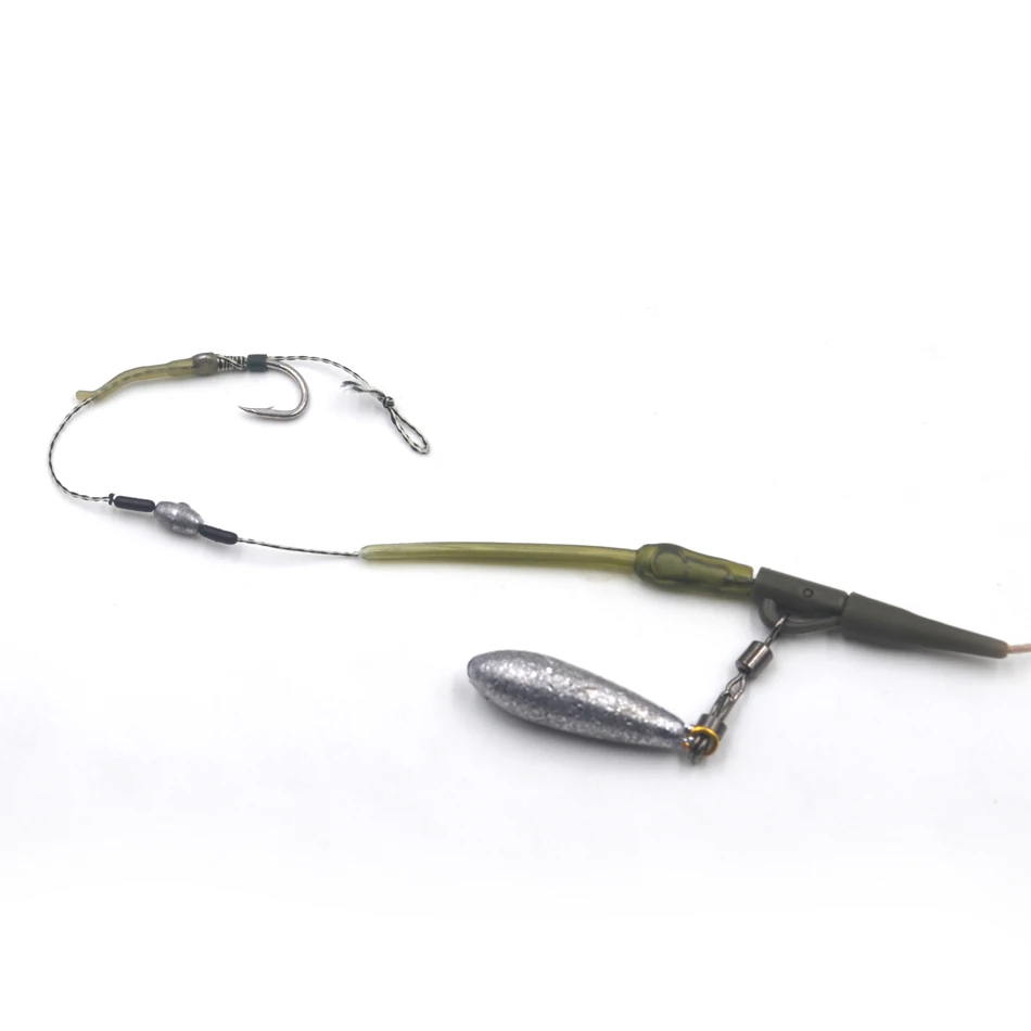 MNFT-insertos de plomo en línea suaves, accesorio de pesca de carpa, perfecto para instalación de plomo en línea, 100 Uds. - imagen 5