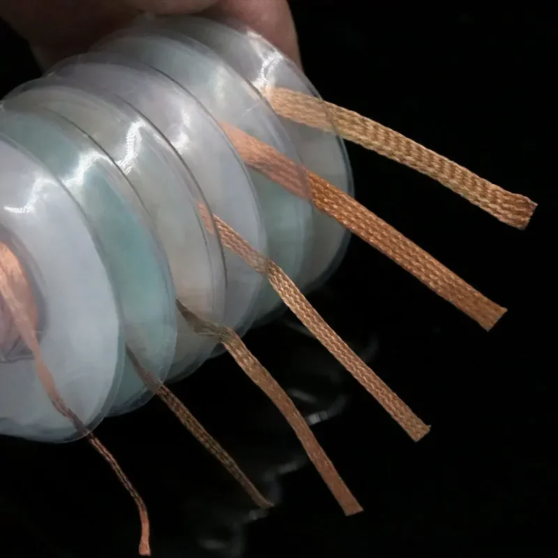 1-200pcs Desoldering Braid Welding Solder Remover Wick 1.5M Width 1 1.5 2 2.5 3 3.5 4 mm Wire Lead Cord Flux BGA Repair Tool - imagen 3