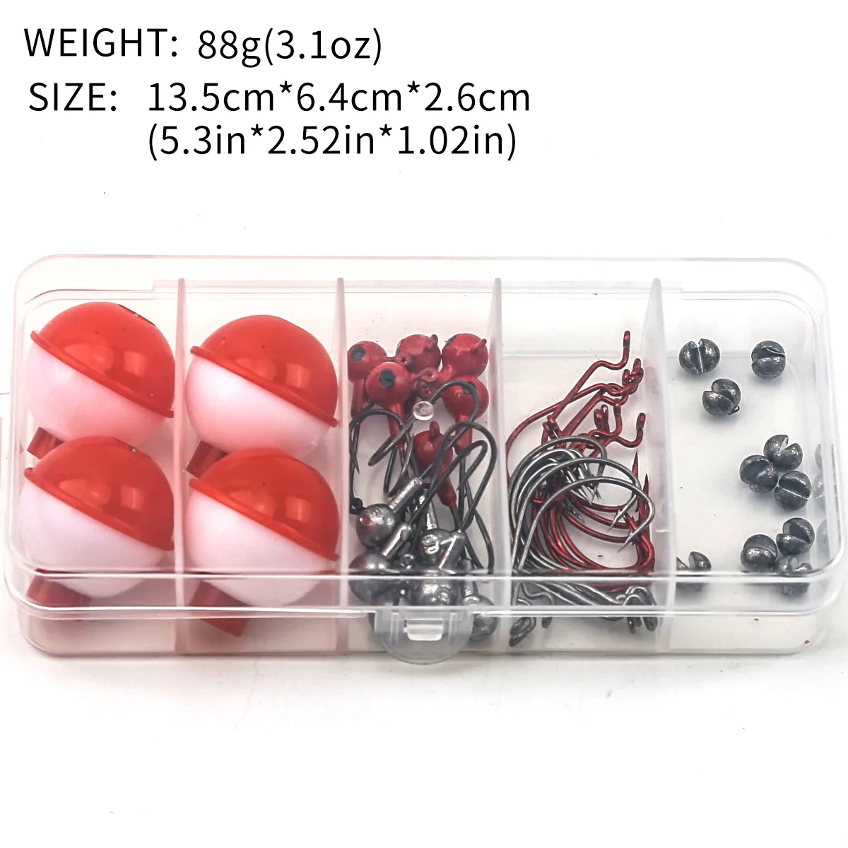 Kits de aparejos de cebo de pesca 46x/juego, Kit de aparejos y señuelos de pesca seleccionados, Kit de equipo de cebo de señuelo de pesca, equipo de pesca portátil - imagen 2