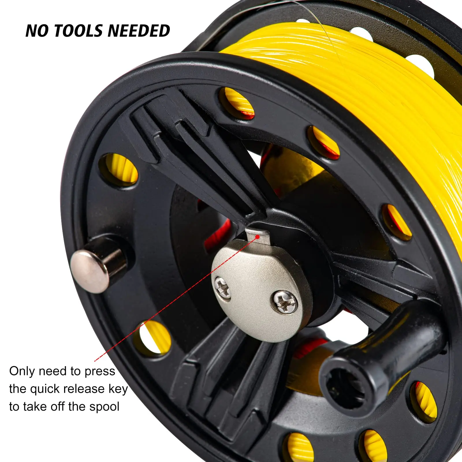 Carrete de pesca con mosca precargado Goture con hilo, carrete de caña de mosca de 5/6wt ligero y resistente a la corrosión con línea de peso hacia adelante - imagen 5