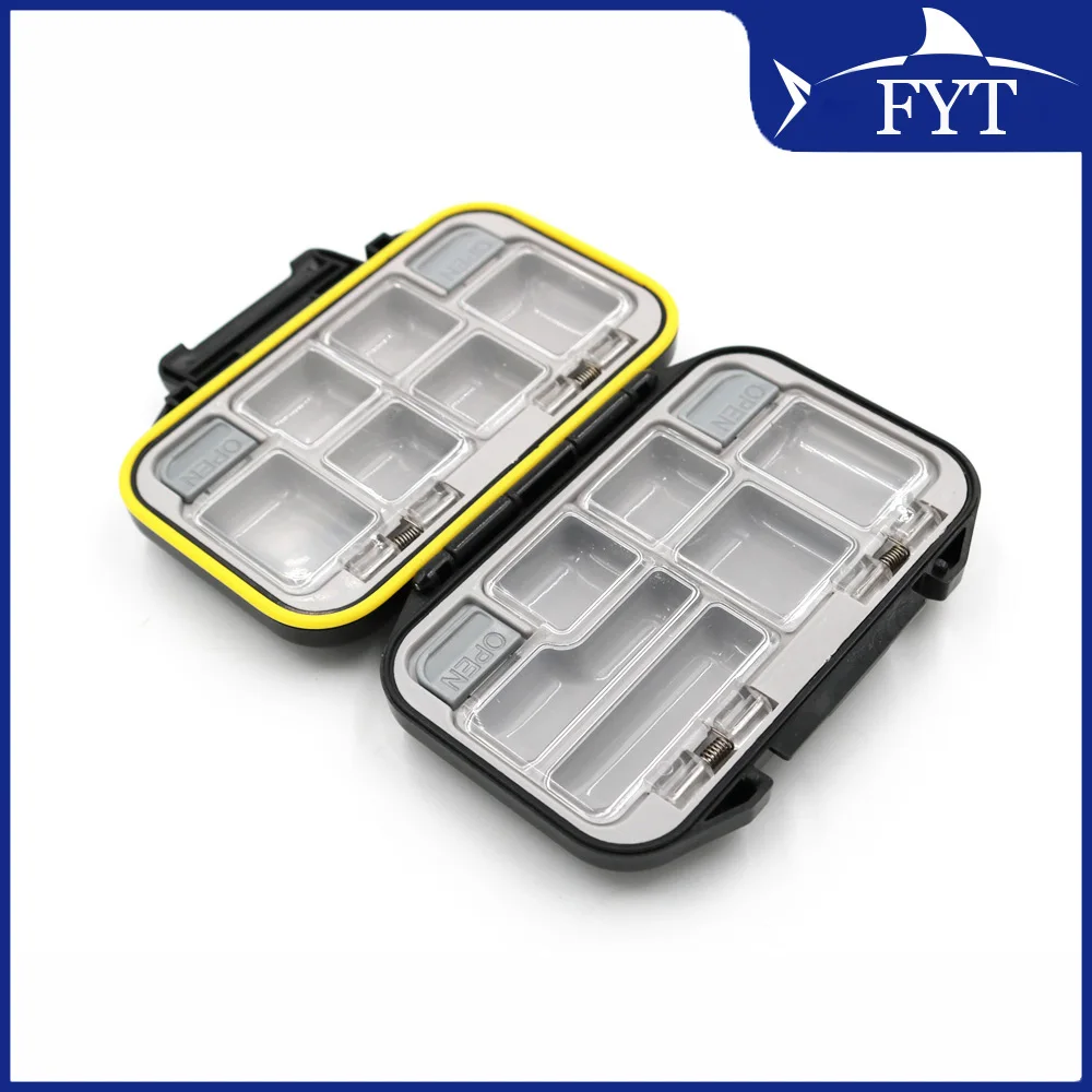 Caja de aparejos de pesca a prueba de agua, caja de cebo de apertura y cierre de doble cara, multifuncional, accesorio de gancho y cebo - imagen 3