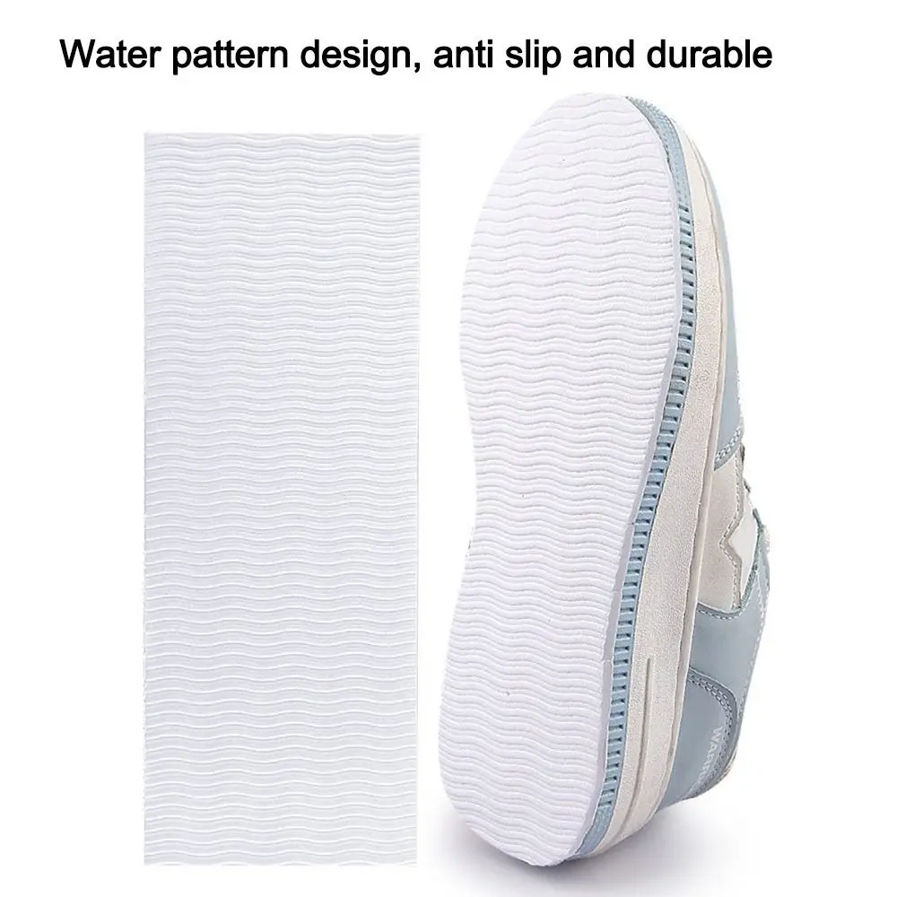 2 uds duradero 10*27cm suela antideslizante pegatina reparación autoadhesiva almohadillas inferiores de zapatos portátil cojín silencioso accesorios de zapatos - imagen 3