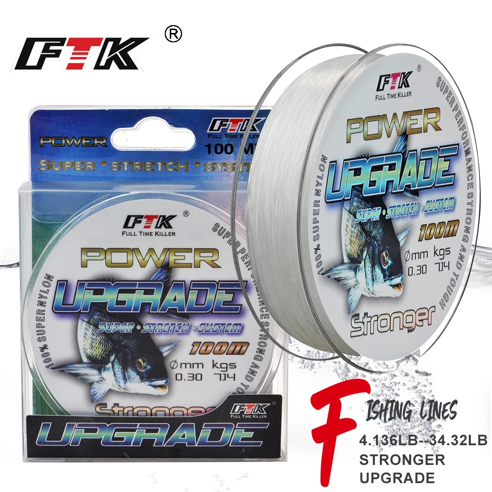 Nylon de Pesca FTK Super – Alta resistencia para lubina y carpa