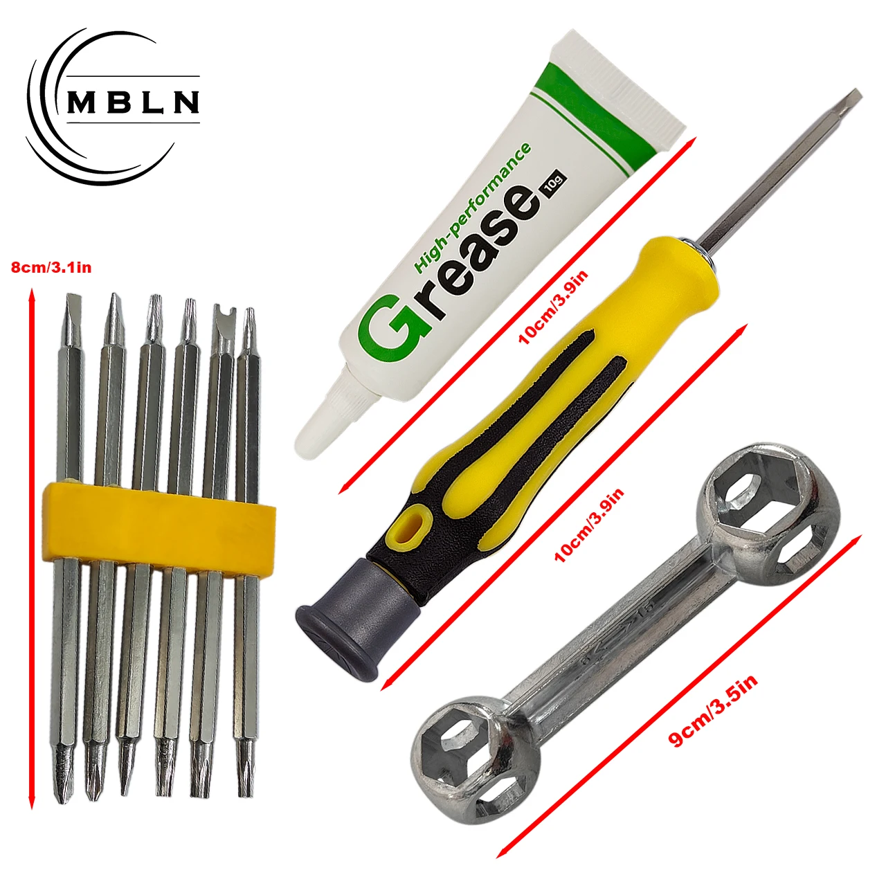 Kit de mantenimiento carretes MBLN – Reparación para spinning con grasa y llave - imagen 3