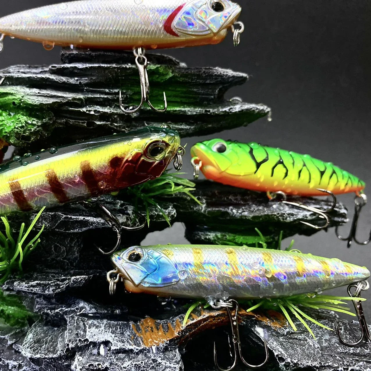 ¡Venta caliente de 3 piezas! ¡Peltura peces! Señuelos de pesca con cebo duro, 3 tamaños, cuerpo reflectante súper láser, adecuado para pesca de lubina - imagen 5