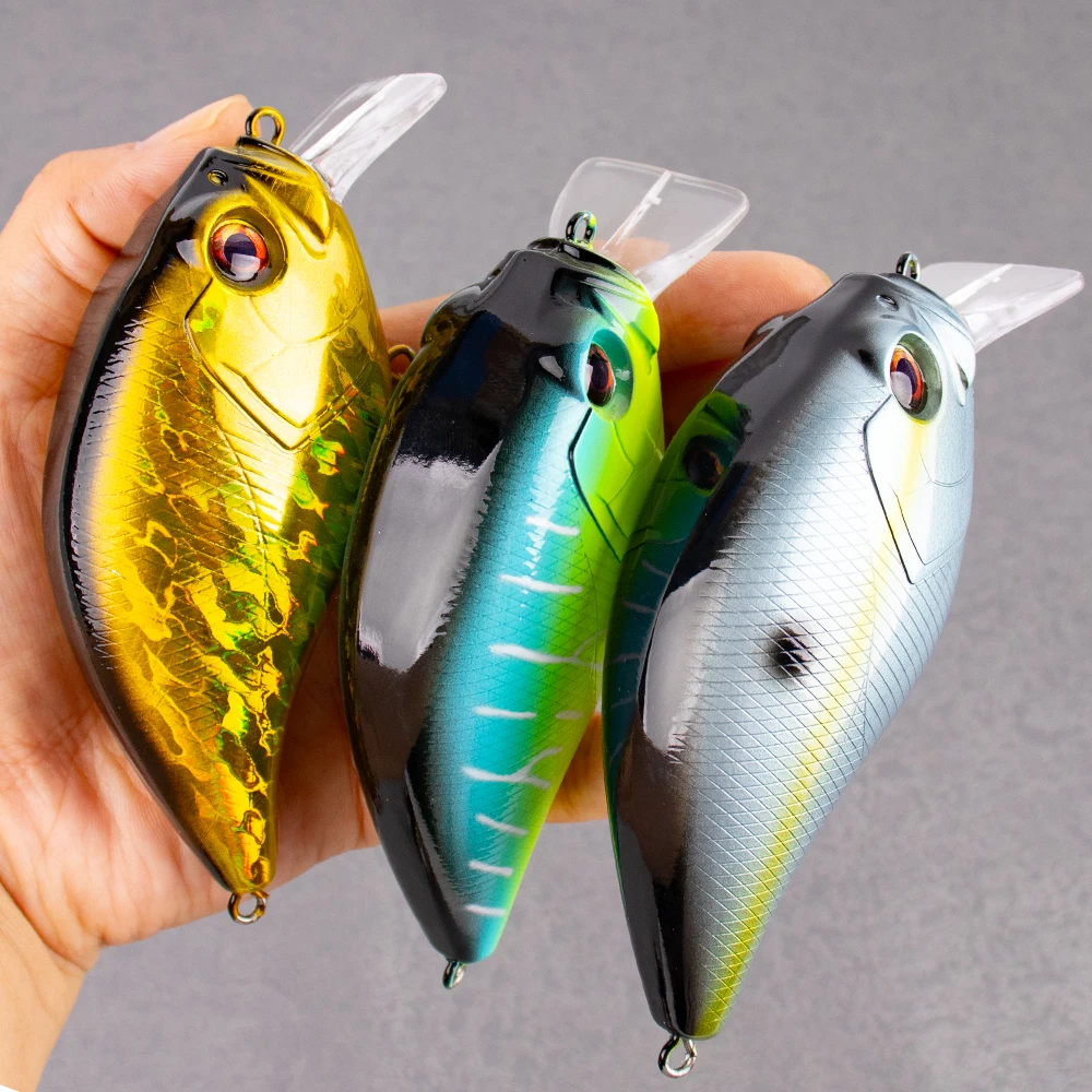 CCLTBA Big Game Crankbait 11,5 cm 47g Señuelos de pesca artificiales duros Wobble trucha lubina calidad cebos duros señuelos aparejos - imagen 5
