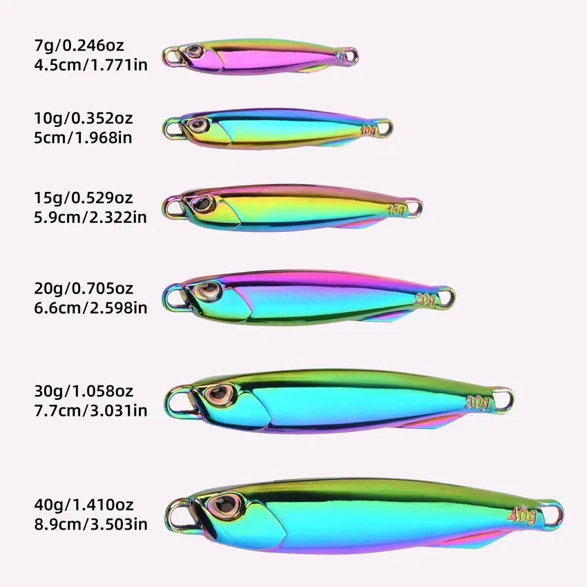 Señuelo metálico con placa galvanizada y aros afilados para pesca - imagen 2