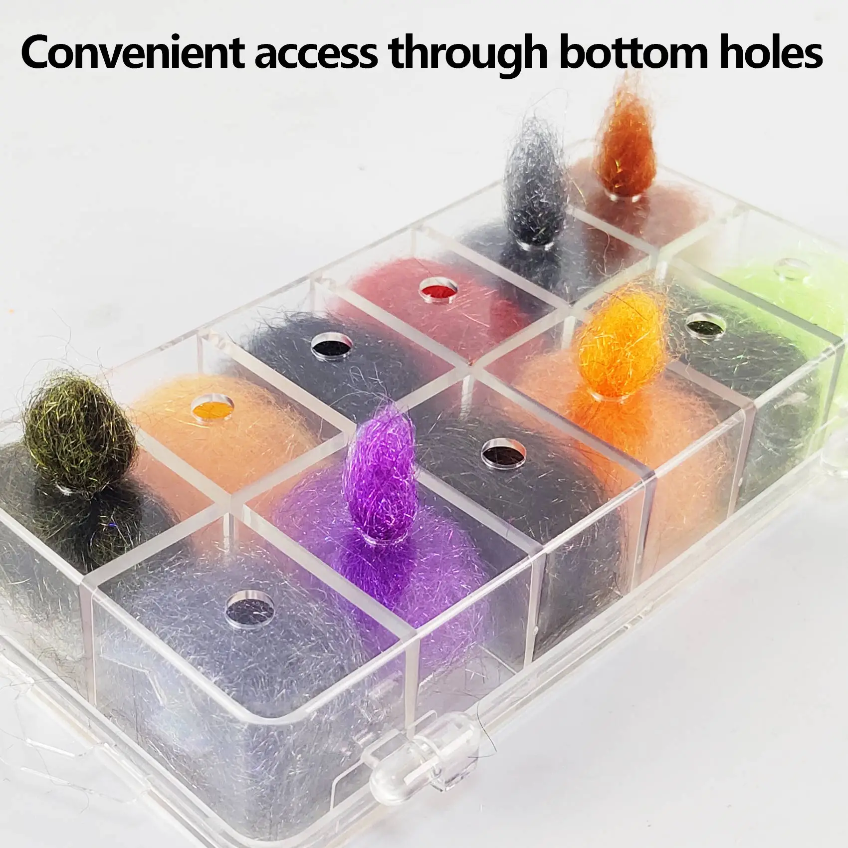 Aventik 12 colores doblado de atado de moscas perfecto para cualquier mosca seca materiales de pesca con mosca hechos a mano funciona bien para medios pequeños - imagen 3