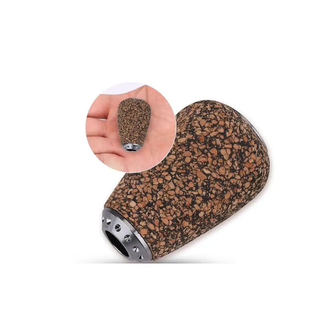 Perilla de mango de carrete de pesca de madera, empuñadura suave y cómoda, perilla de agarre de carrete de pesca marrón para mango de carrete de pesca Baitcast/Spinning - imagen 4
