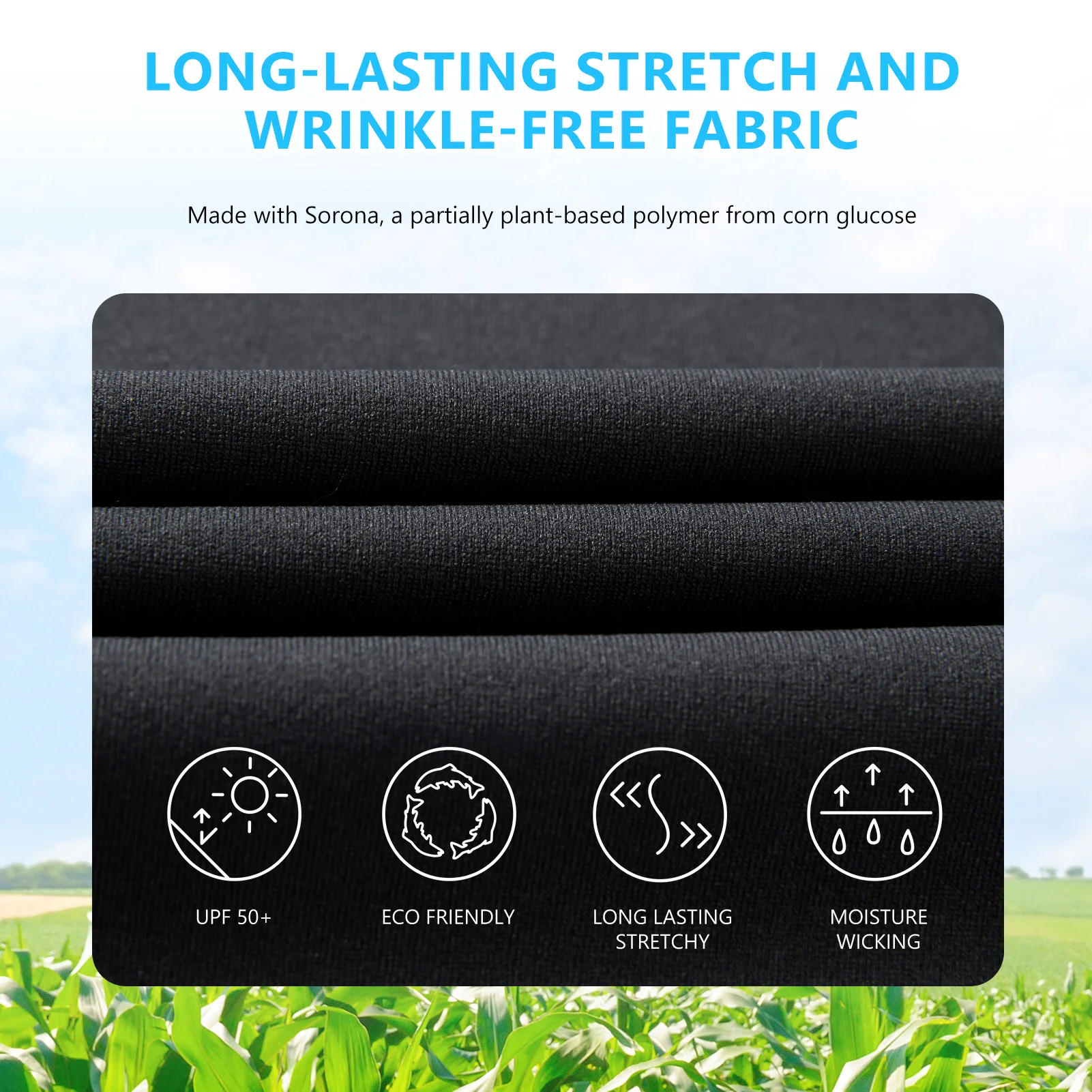 BASSDASH-Camiseta de pesca sin arrugas UPF 50+, camiseta transpirable de manga larga con cuello en V y protección solar para senderismo SR01W - imagen 4