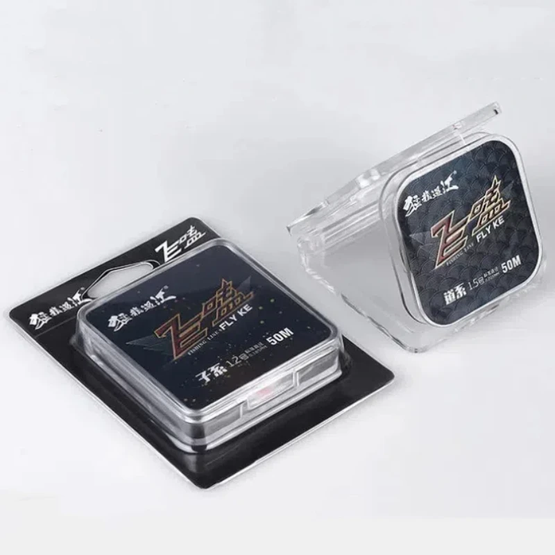 Línea de pesca Nano de nailon PE de 50m, línea de pescado súper suave, línea principal genuina, sublínea, fuerte fuerza de tracción, línea de pesca voladora sin enrollable - imagen 4