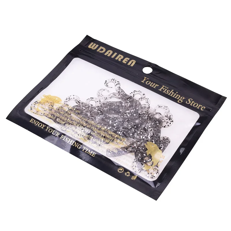 20 Uds. Señuelos de pesca de silicona suave con forma de camarón 4cm 0,7g giratorios Jigging Wobblers Bass Ephemera cebos artificiales con olor a pescado - imagen 5