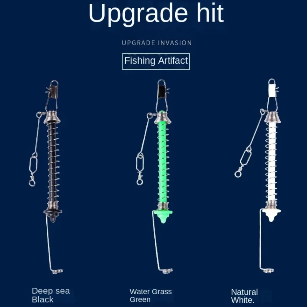 Mecanismo de disparo, anzuelo de pesca automático con resorte, anzuelo de eyección automático, soporte para cebo - imagen 5
