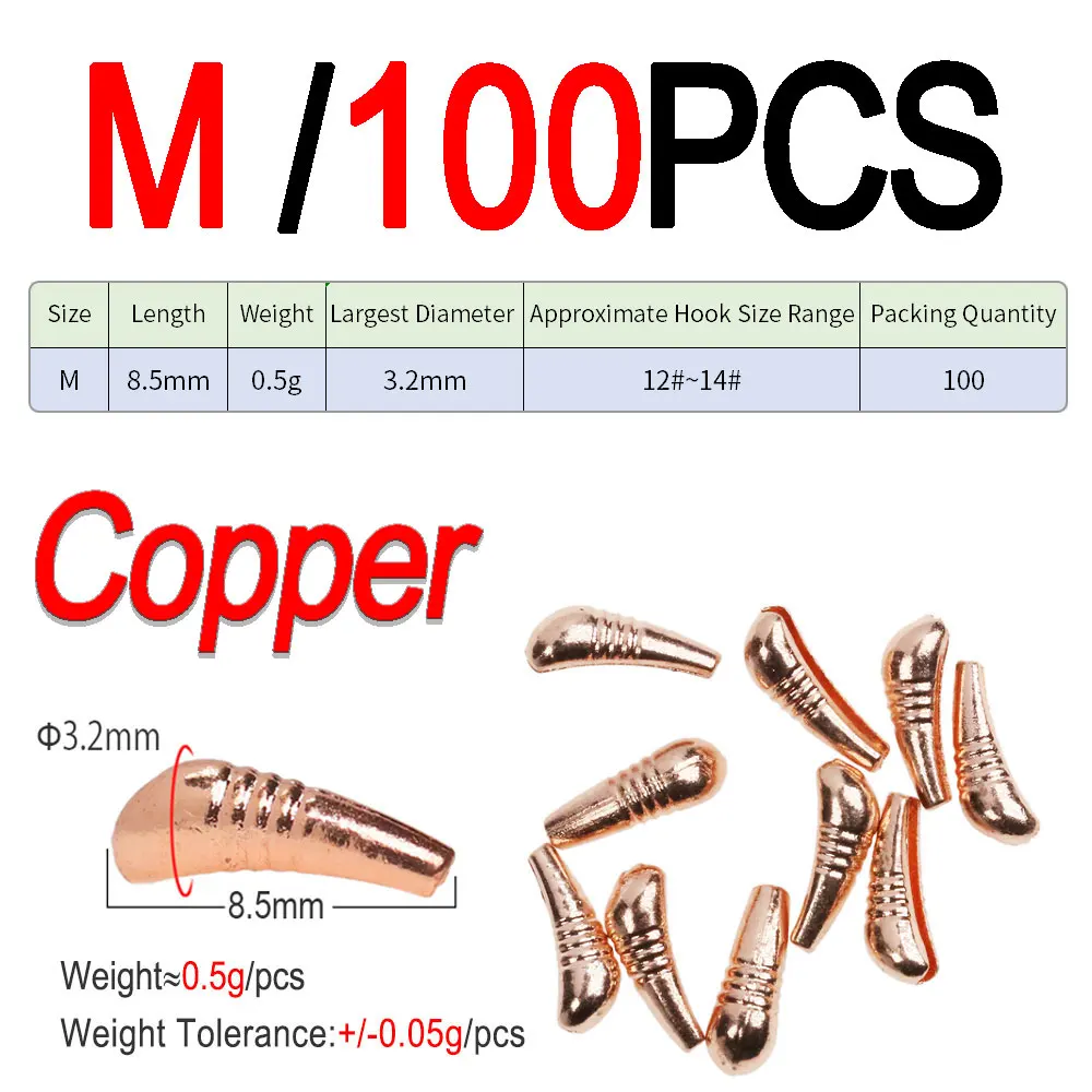 M 100pcs Copper