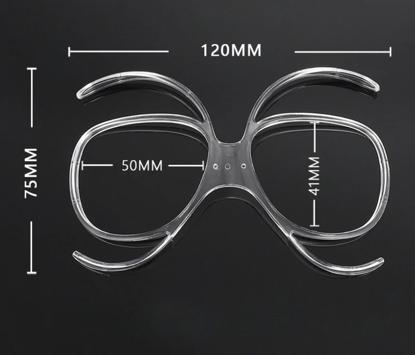 Adaptador de gafas de esquí para deportes al aire libre, montura de gafas ópticas para miopía, lentes graduadas flexibles para motocicleta, ciclismo - imagen 3