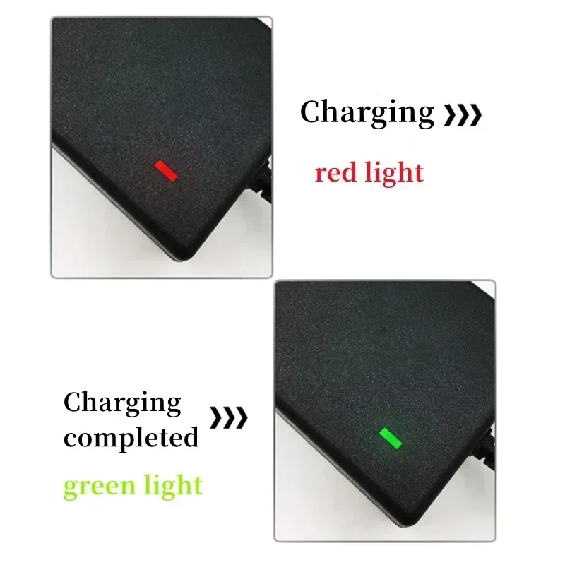 Adaptador de corriente para bicicleta de equilibrio Xiaomi No.9, 3/4 orificios, negro, 63V, 1,1a, accesorios para patinete eléctrico, enchufe de EE. UU./UE/Reino Unido para batería de litio - imagen 5