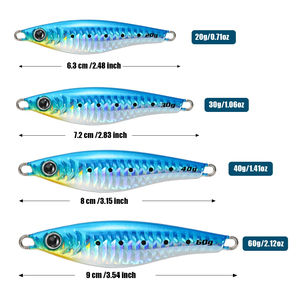 Jig Pro Jugulo Caída Lenta UV – Señuelo para pesca en orilla - imagen 2