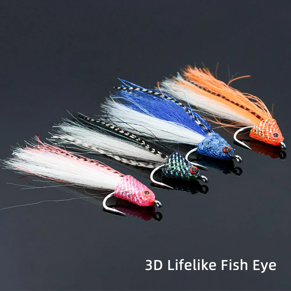 Wifreo Streamer con anzuelo de acero inoxidable y ojo 3D para trucha - imagen 3