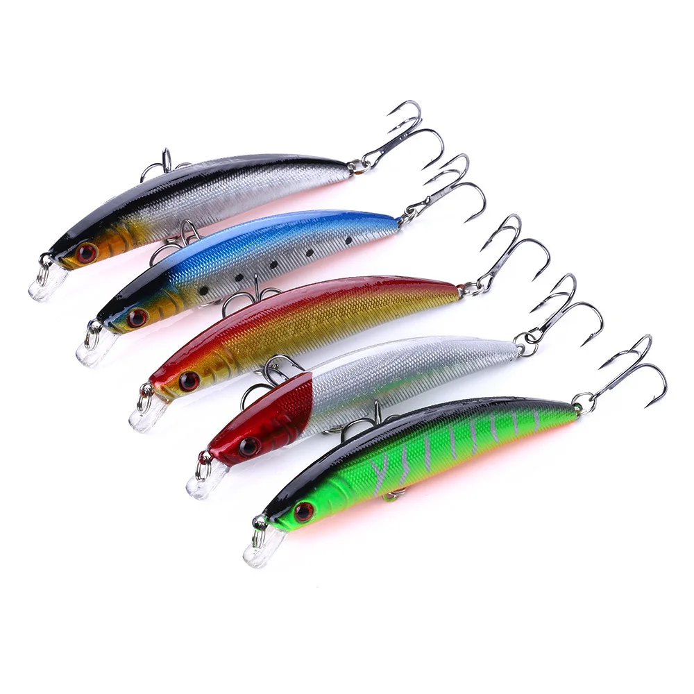 1 Uds 9cm 8,5g colgar Minnow Señuelos de Pesca cebo duro Artificial Pesca Wobbler para Lucio Jerkbait Swimbait Accesorios - imagen 2