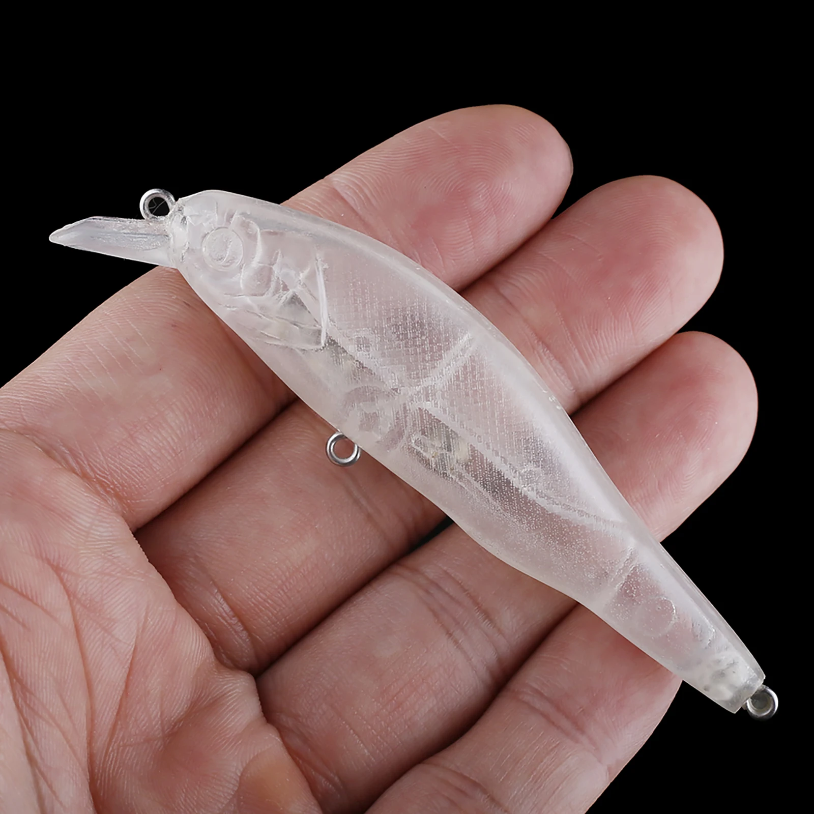 Chan'sHuang 20 piezas cebo en blanco sin pintar 10g/90mm sonajero flotante Minnow DIY hecho a mano señuelo de pesca Artificial aparejos - imagen 5