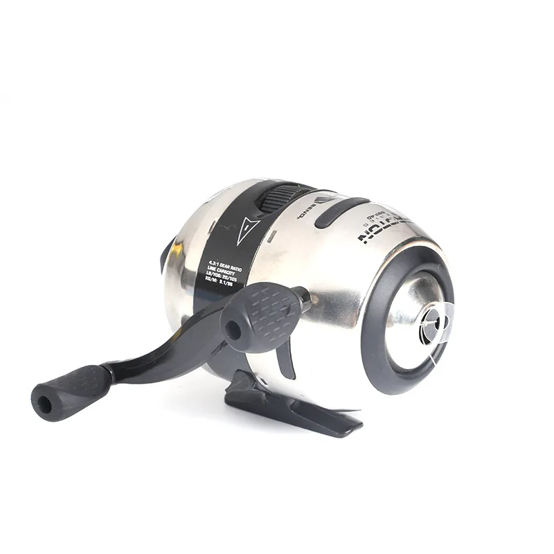 Bastion-carrete de pesca SBP20 2,8: 1, bobina giratoria de pesca cerrada, de acero inoxidable, de nailon de alta resistencia, engranaje plateado - imagen 3