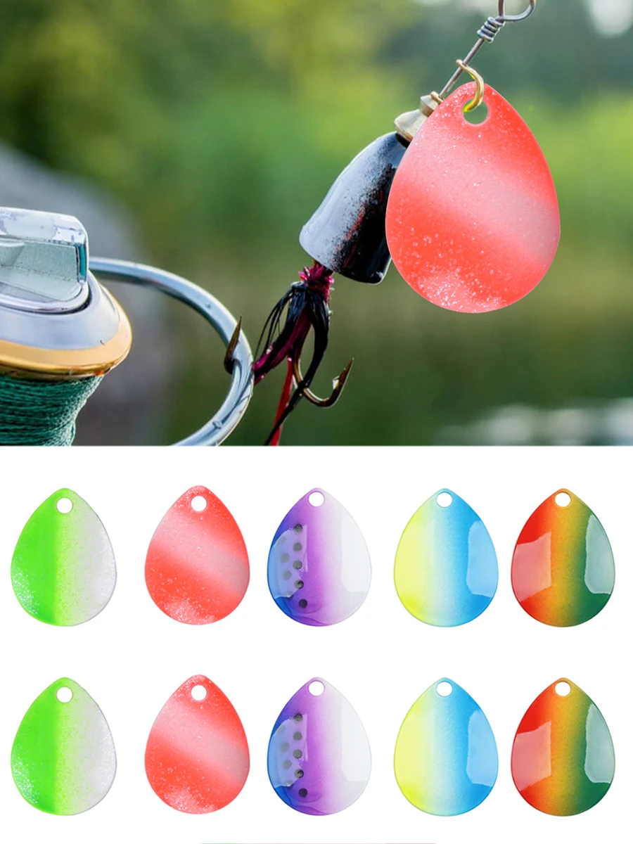 Kit DE FABRICACIÓN de señuelos de pesca, hojas giratorias de sauce Colorado, cuchara de Metal para Spinnerbait, Buzzbait, lubina, trucha, 70 piezas - imagen 5