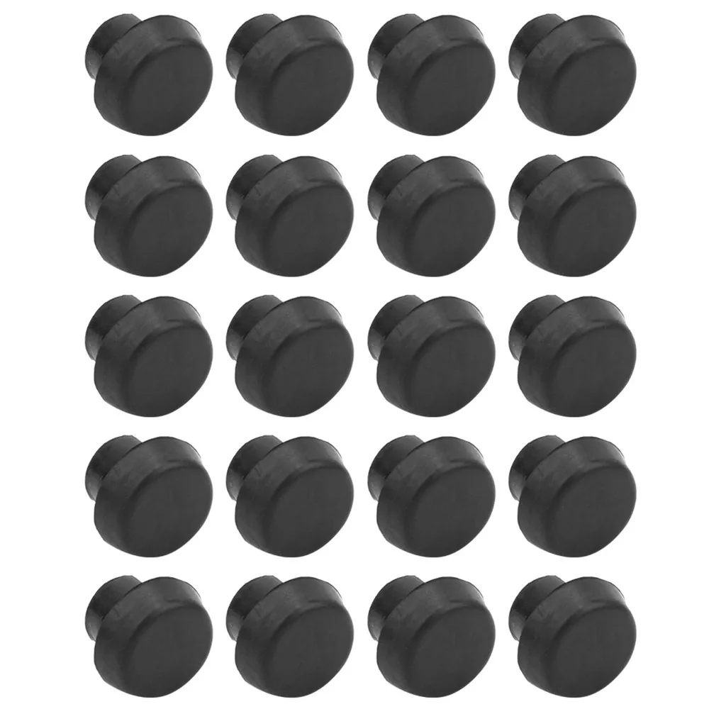 Tapones de goma negros para tacos de billar – Protectores de base y culata - imagen 3