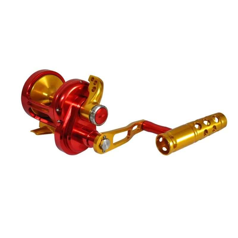 Carrete jigging TC5000 para lubina y carpa – Caña oro rojo - imagen 4