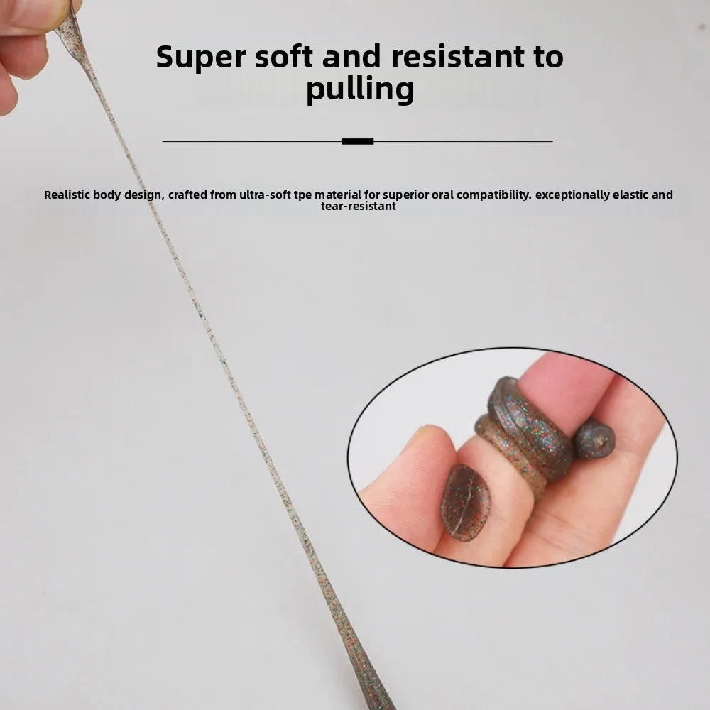 10pcsTPR cebo suave 65mm 2,65g 55mm 1,65g cola de paleta suave Swimbait Señuelos de pesca cebo de silicona Artificial Wobblers señuelos blandos - imagen 4