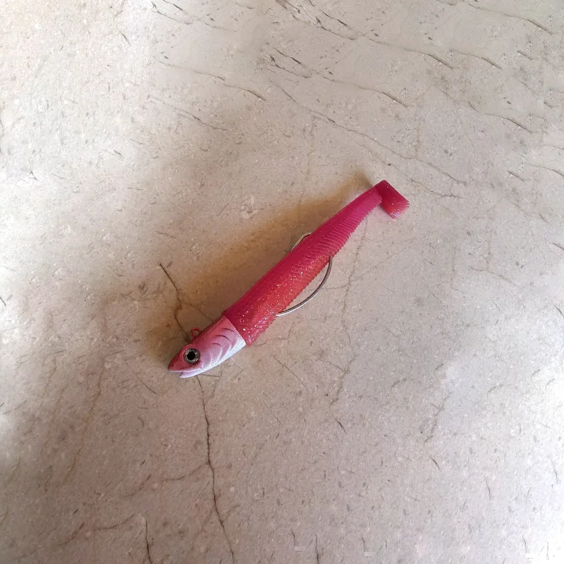 HAIMALUO-señuelo suave de pececillo caliente, plantilla de pesca con cabeza, cebo de silicona Wobbler, Lucio, Leurre, Swimbait, aparejos blandos - imagen 4