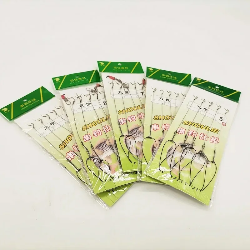 Set anzuelos y líder antibobinado para montaje de aparejos pesca - imagen 3