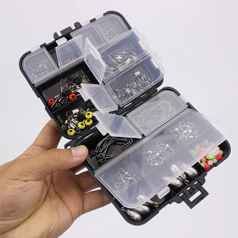 Juego de combinación de plomo con gancho de manivela de 160 piezas, cuentas de retención giratorias de tres puntas, conector de anillo en forma de 8, frijol espacial - imagen 2