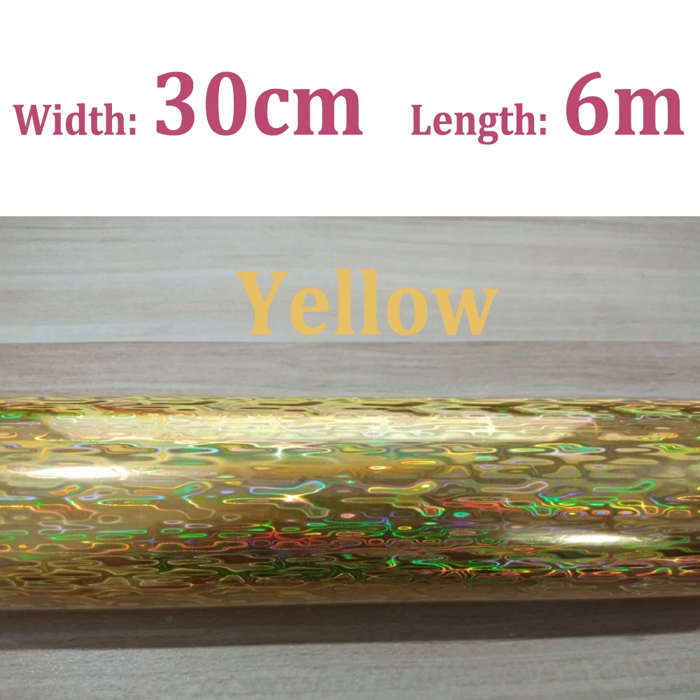 30cm x 6m  yellow