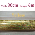 30cm x 6m  yellow