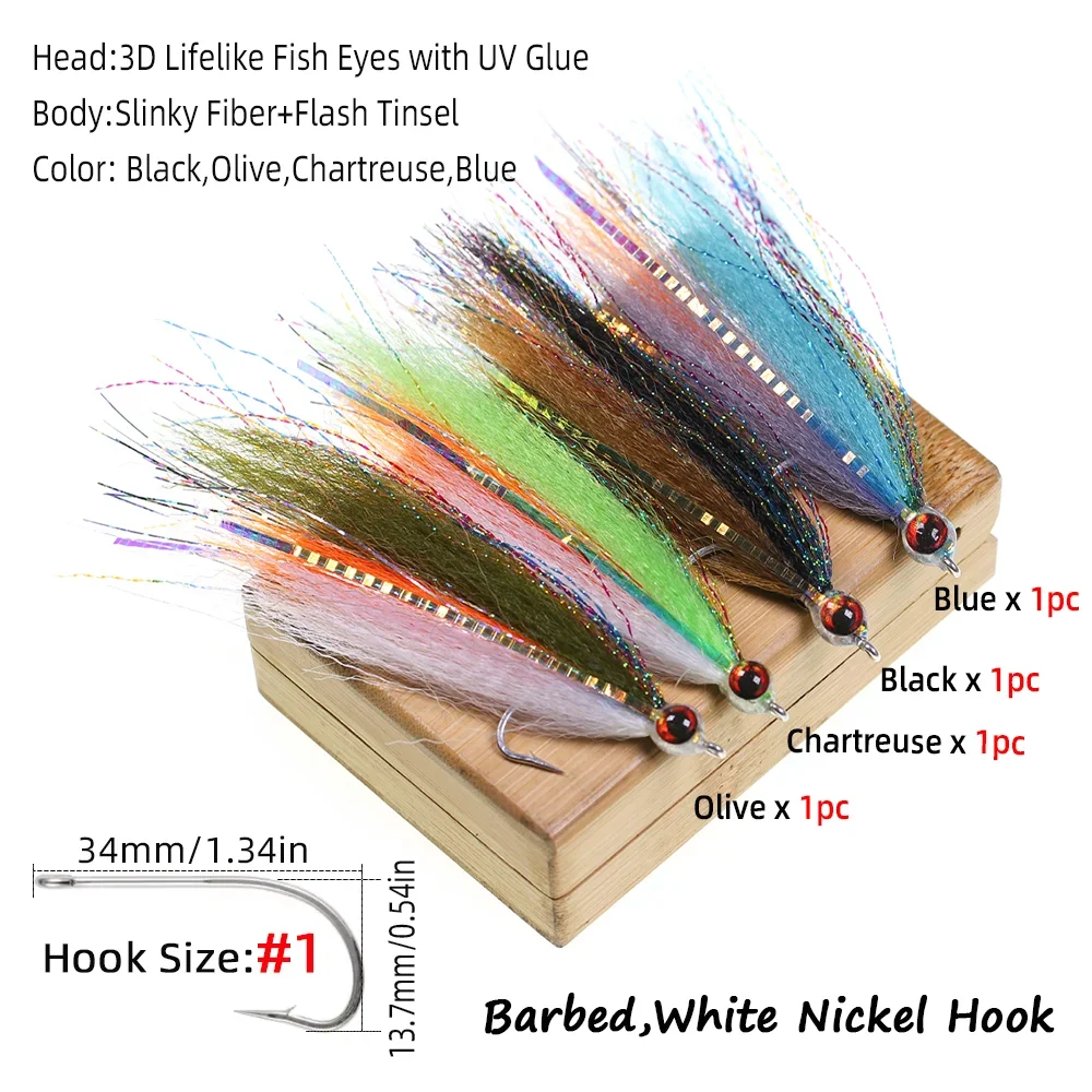 Pescador lanzando una mosca Clouser Minnow