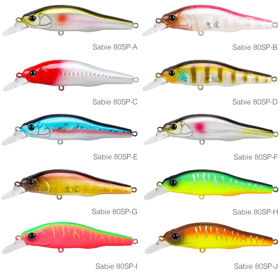 TSURINOYA-señuelo de pesca suspendido 2 piezas, 80SP, 80mm, 10,3g, Castinig, Shiner, Shad, Bass, Pike, cebos duros Jerkbait - imagen 2