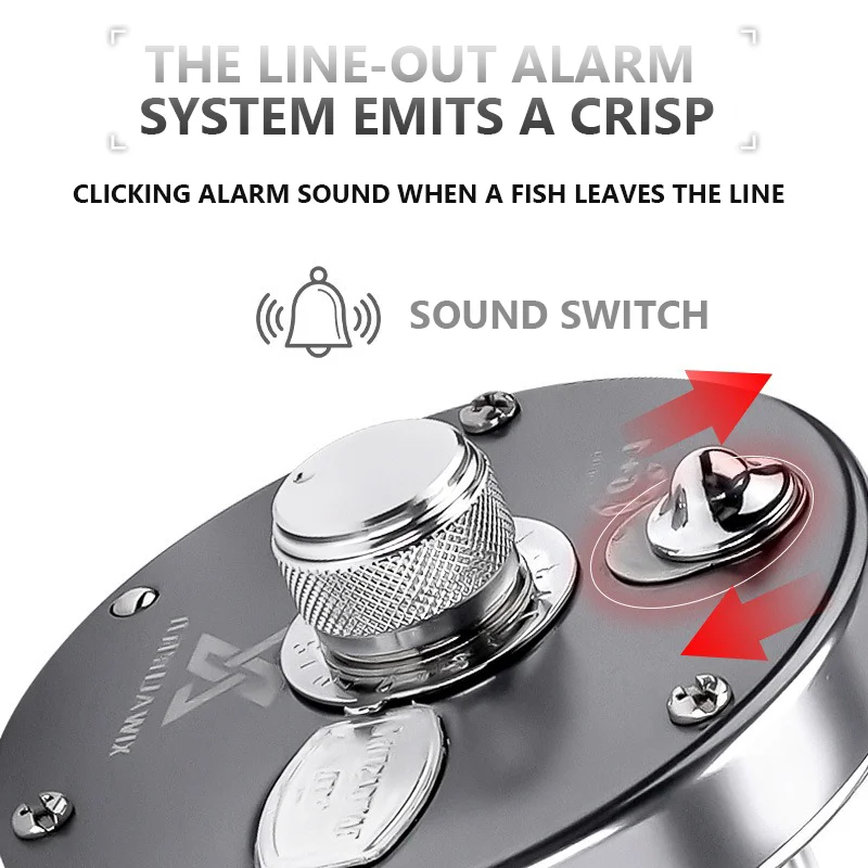 Carrete de pesca Mvallos BF-40 Baitcasting, 3 rodamientos de acero inoxidable, relación de velocidad 5,2: 1, fuerte fuerza de frenado, carrete de pesca redondo ligero de 8kg - imagen 5