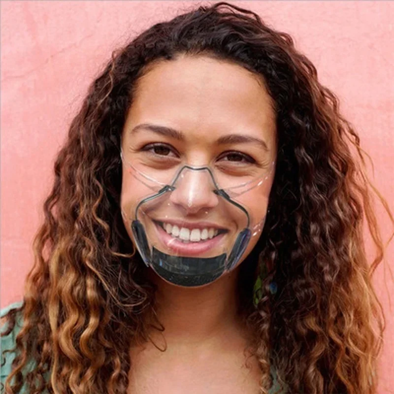 Mascarilla protectora transparente duradera para adultos, antipolvo y antivaho - imagen 5