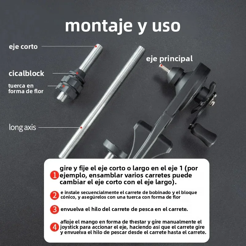 LINNHUE-enrollador de línea de pesca ligero, carrete de pesca resistente antioxidante, carrete giratorio para Baitcasting, accesorios de herramientas de pesca - imagen 4